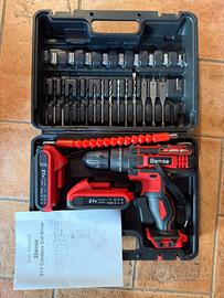 Trapano avvitatore a batteria Bamse 21V 2 batterie