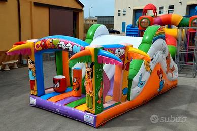 Gioco gonfiabile per bambini, scivolo, playground