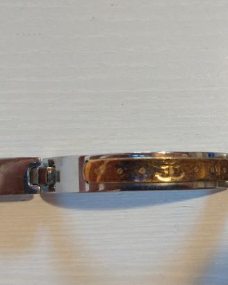 bracciale uomo oro placche 
