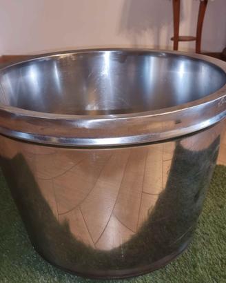 PAIOLO a bagno d'Olio in Acciaio inox usato