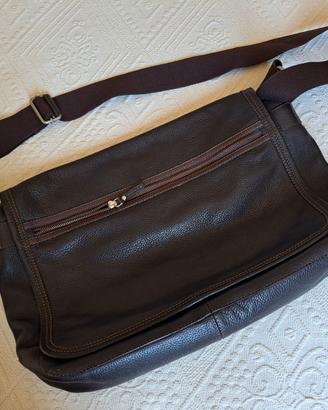 Borsa a tracolla da ufficio in vera pelle