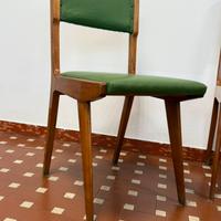 Set 6 sedie vintage anni ‘50 in legno massello
