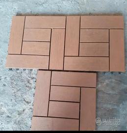 26 piastrelle in WPC  per giardini 