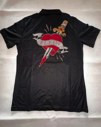 Polo Philipp Plein cuore e pugnale