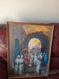 Quadro Roberto Carignani 64x49 cm –Scena Orientale