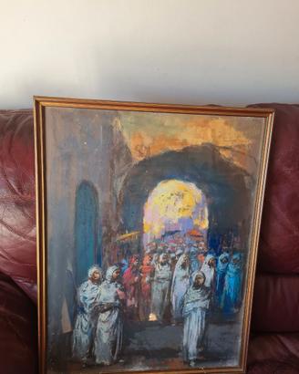 Quadro Roberto Carignani 64x49 cm –Scena Orientale