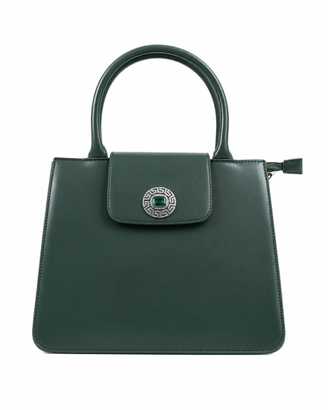 Borsa a mano verde scuro