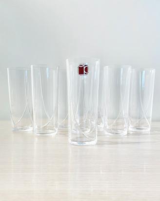 Set bicchieri firmati Carlo Moretti (Murano)