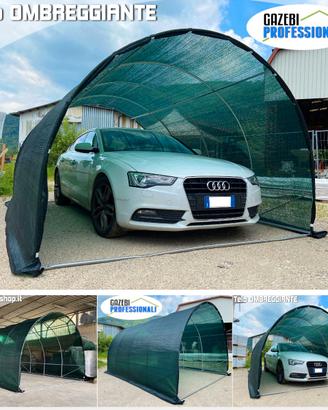 Tunnel carport 6x3 ombreggiante auto antigrandine