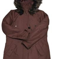 ONLY cappotto parka lungo pelliccia cappuccio L