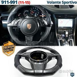 VOLANTE Sportivo Porsche 911 991 Carbonio e Pelle