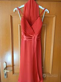 Vestito da cerimonia colore corallo