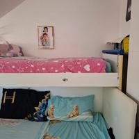 letto a castello  per mansarda