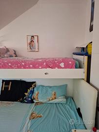 letto a castello  per mansarda