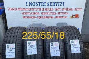 Gomme 225/55/18 disp montaggio