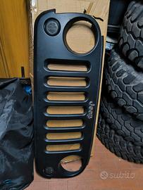 mascherina jeep Wrangler jk + frecce led fumé 