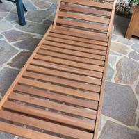 lettino prendisole in legno 