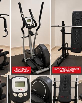 Home Gym completa – Panca+Ellittica+Multifunzione