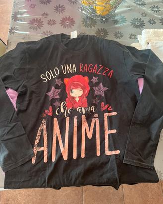 T shirt maniche lunghe Anime