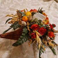 Centrotavola Cornucopia Composizione Fiori Secchi