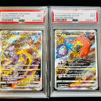 Mewtwo e Charizard V Star PSA 9, Jap