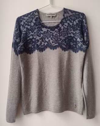 Maglione grigio MAZZONETTO con lana e cashmere S