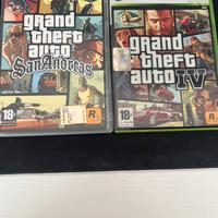 Grand Theft auto San Andreas/IV xbox 360