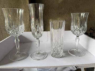 Servizio di bicchieri in cristallo di boamia