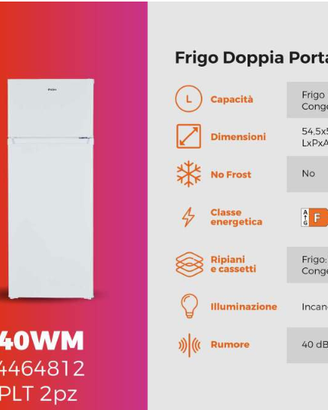 FRIGORIFERO NGM DP240 WM - FRIGO 206 L - CLASSE F
