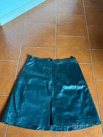 Gonna nera in vera pelle