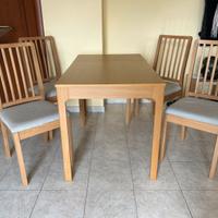 Tavolo Ekedalen allingabile + 4 sedie