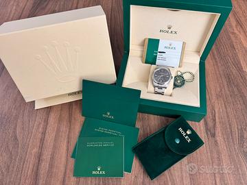 Rolex Oyster Perpetual rodhium