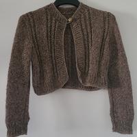 Cardigan corto in lana