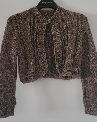 Cardigan corto in lana