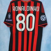 Maglia milan 2009/10 Ronaldinho 80 M originale 