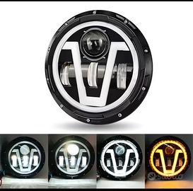 Proiettore Moto custom 7 pollici a Led