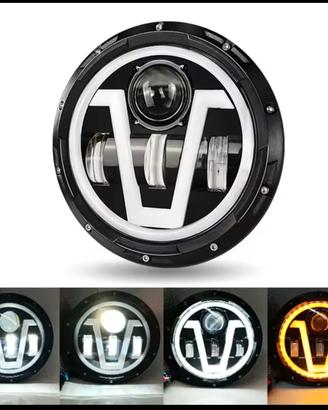 Proiettore Moto custom 7 pollici a Led