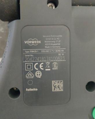Spazzola elettrica  multifunzionale VorwerkEB420S