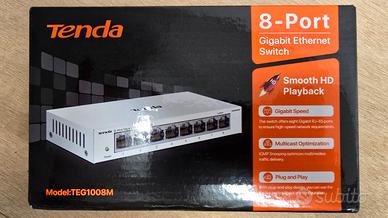 Switch Ethernet Gigabit 8 Porte Tenda TEG1008M