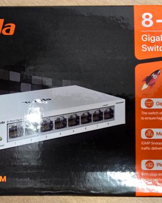 Switch Ethernet Gigabit 8 Porte Tenda TEG1008M
