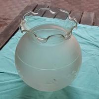 portalampada in vetro trasparente