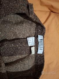 Pantalone Marella donna marrone spina di pesce