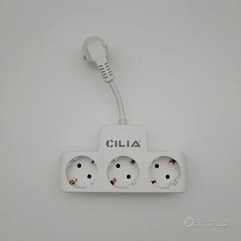 Multipresa a T con prese Schuko