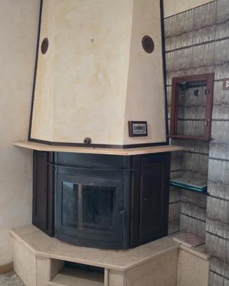 caminetto legno pellet 
