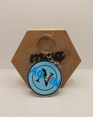 Portachiavi Scudetto Napoli AG4IN Artigianale