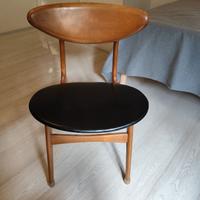 1966 sedia da pranzo design e produzione danese