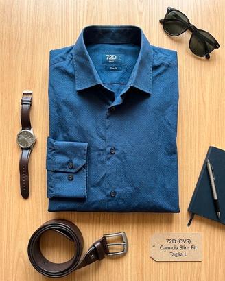 Camicia Uomo 72D OVS Blu - Tg L