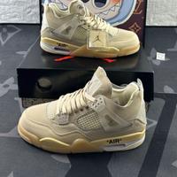 Nike x off white - Air jordan  4 retro  “SAIL”