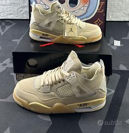 Nike x off white - Air jordan  4 retro  “SAIL”