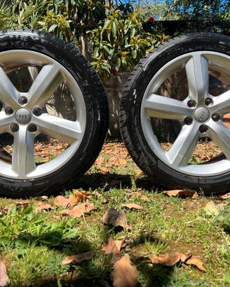 Coppia cerchi Audi 17” originali + gomme